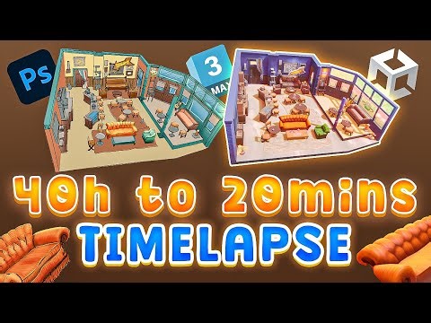 40 Hours to 20 Min: Stylized Environment (Unity 6 URP) | Central Purrk | Complete Timelapse