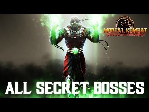 Mortal Kombat Shaolin Monks All Secret Bosses (Ermac, Mileena, Kano)