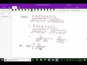 Analytical solid geometry : - ( Angle between two lines ; Solving problems ) - 16.