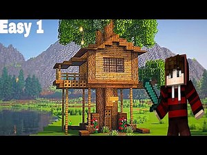“Minecraft Easy Tree House Tutorial | Survival Base Idea”