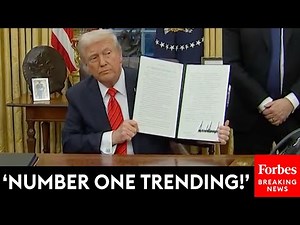 'We're Going Back To Plastic Straws!': Trump Signs Anti-Paper Straw Executive Order