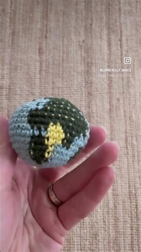 Project Hail Mary Earth hacky sack crochet globe