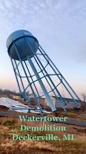 Expert Demolition of Water Tower by Iseler Demolition