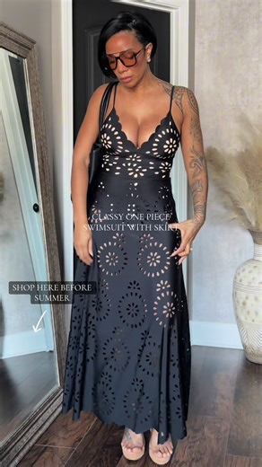 This classy one piece swimsuit set with a skirt is the definition of elegance! Such an memorable set that is flattering on all body types🤎 I got our swimsuit for the summer and vacation and it comes in other shades too! Women's swimsuits One piece swim suit with skirt Swim suit Summer bathing suit #onepieceswimsuit #swimsuit #onepiece #summer2026 #vacation @Flaxmakerswim