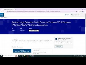 How to Install Intel High Definition Audio Driver - Windows 10/11 [Guide]