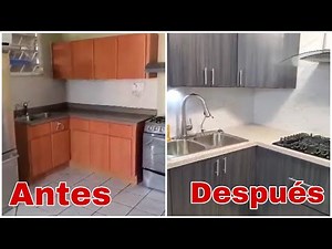 Transformación de una cocina en pvc // Gabinetes de pvc // GypsumProyectsAcademy