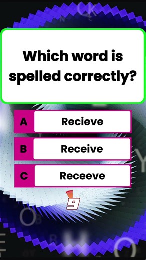 Only 1% Know 🤯 Correct Spelling Quiz | Receive vs Recieve vs Receeve #SpellingQuiz #CorrectSpelling