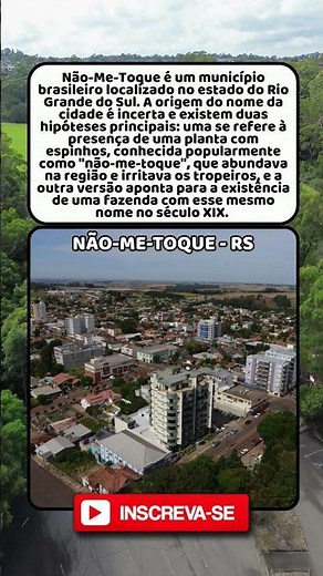 Conheça a cidade de Não-me-toque, no Rio Grande do Sul. #brasil