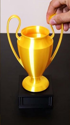 3D Printing a Golden Trophy for 100,000 Milestone