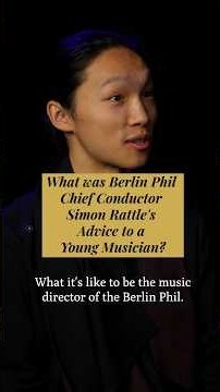 What was Simon Rattle's Advice to a Young Musician? #shorts
