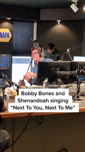 Bobby Bones and Shenandoah Singing “Next To You, Next To Me”