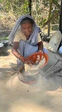 Clay Pot Khuder Bhat with Leaf Bhorta | Pure Rural Cooking #shorts #recipe #cooking