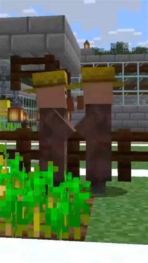 VILLAGER’S STARING CONTEST 💀#shorts #minecraftmemes