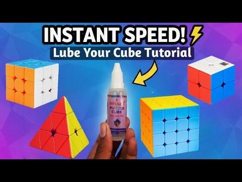 Make Your Rubik’s Cube smoother and Fast 🧴 | 2x2, 3x3, 4x4 & Pyraminx Lubing