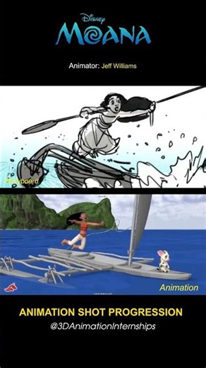 MOANA | Moana Shot Progression | Animation Breakdown