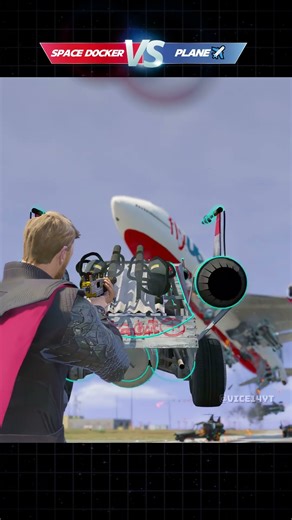 Space Docker 🛰️ VS Plane ✈️ | Funniest GTA 5 Moments! #Shorts #GTA5