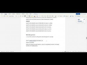 VTU 18CSL58 ORDER DATABASE DBMS LABORATORY | YOUR STUDY TUTOR |