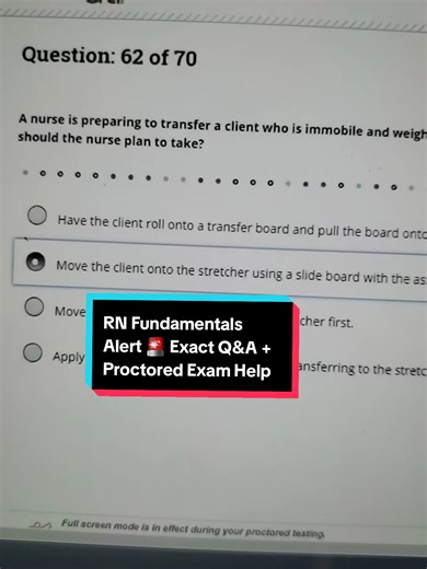RN Fundamentals made simple 🩺 Exact questions, clear answers, and expert guidance to help you pass fast. We can also do your proctored exam. Perfect for nursing students who want real results and exam confidence. #RNfundamentals #nursing #ati #nurseoftiktok #nursingschool