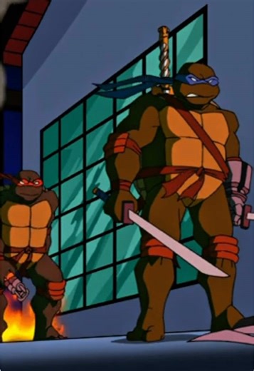 Leonardo defeats the shredder. Probably one of the best scenes in tmnts history. #tmnt2003 #tmnt #teenagemutantninjaturtles #episode #trendingvideo