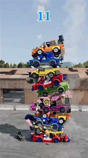 Epic LEGO Car Crash! #beamngdrive #lego