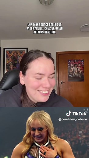 Jade Cargill won’t be happy after her being attacked by Chelsea Green and called out by Jordynne Grace 🥲 #fyp #wwe #jordynnegrace #jadecargill #reaction