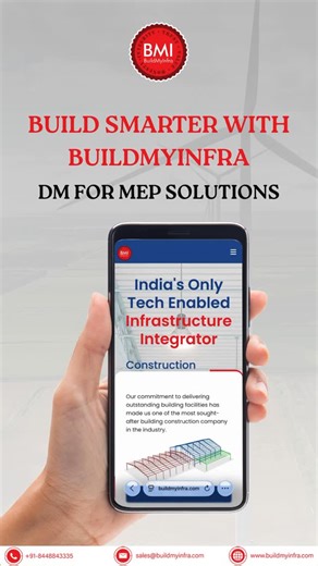 BuildMyInfra on Instagram: "Smart buildings start with smart MEP planning. From electrical and plumbing to HVAC, we design and deliver systems that deliver performance, safety, and long-term efficiency. Build smarter. Build better. Contact us today to get started! 📞 +91-8448843335 📧 sales@buildmyinfra.com 🌐 www.buildmyinfra.com #BuildMyInfra #MEP #HVAC #electricalworks #plumbingsolutions"
