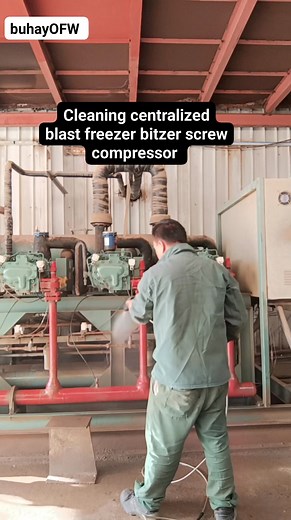 2.5K views · 53 reactions | Centralized blast freezer bitzer screw compressor!!! #highlights #BuhayOFW #everyone #refrigeration #cleaning | BuhayOfw | Facebook