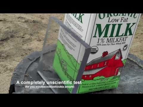 1/2" Lexan "bullet proof" testing