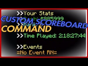 Minecraft Bedrock | Custom Scoreboard Command Tutorial