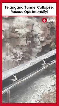 Telangana SLBC Tunnel Collapse: Excavators & Conveyor Belts Deployed for Rescue