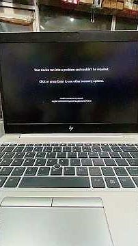 Your device ran into a problem and couldn’t be repair window 10 windows 11 black screen