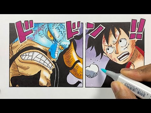 How to Draw Luffy vs Kaido Easy - One Piece