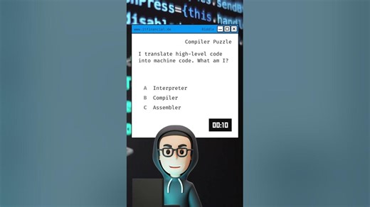 🇩🇪 Ich übersetze Hochsprachen-Code in Maschinencode. Was bin ich? 💻