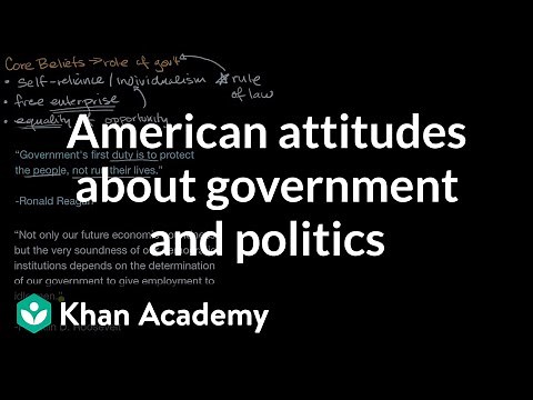 American attitudes about government and politics | US government and civics | Khan Academy