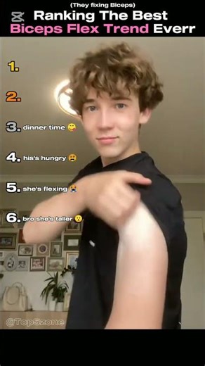 Ranking The Best Biceps Flex Trend #couple #women #shorts #flex