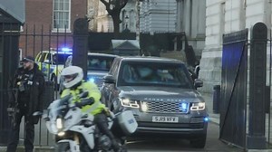 Boris Johnson’s motorcade leaves Downing Street