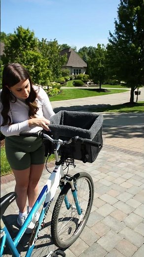 Traveling with Pets - the BEST bike basket for small dogs! | K&H Travel Bike Basket
