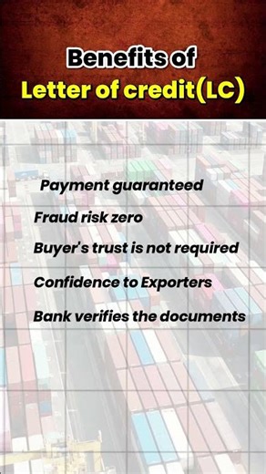 Benefits of Letter of credit - LC #letterofcredit #eximguide #exportbusiness