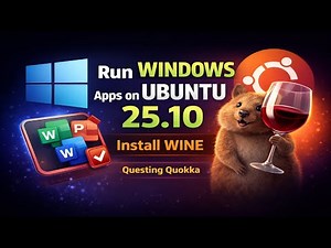 How to Install Wine on Ubuntu 25.10 (Questing Quokka) | Run Windows Apps & EXE Files