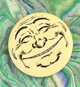 Vintage Smiling Moon Face Pin: Celestial Lunar Art - Etsy