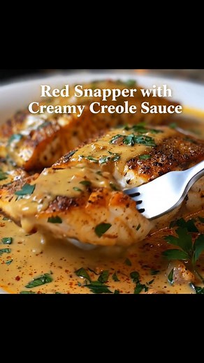 This Red Snapper with Creamy Creole Sauce is a flavor-packed dish that feels like a trip to the South. The tender, flaky fish pairs perfectly with the rich, spicy-creamy sauce that adds just the right kick. It’s elegant, bold, and absolutely unforgettable from the very first bite. | Recipe Stories