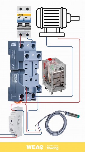 Relay Links: MCB, DIN-Rail PSU, Sensors, Motor.#ElectromechnicalRelay #IndustrialControlRelay #InterfaceRelay #MiniaturePowerRelay #AutomationRelay #ControlRelay #RelayWiring #DINRailSetup #MCBConnection #RailMountedPSU #MotorControl #ElectricalPanel | WEAG Electric