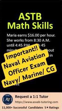 ASTB Math Skills Practice Question | Calculate Daily Earnings from Hourly Wage and Work Hours