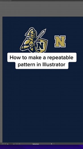 How to make a repeatable pattern in Adobe Illustrator #illustrator #adobe #adobeillustrator #tutorials #smsports #sportsdesign #graphicdesign #fyp #illustration #adobeillustratortips