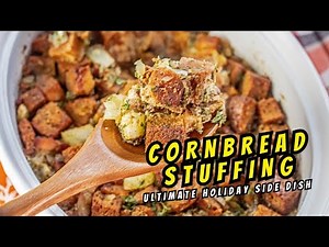 The BEST Cornbread Stuffing Recipe (Southern Style with Bacon!)