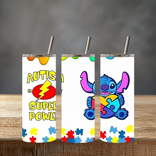 Symbolising the unique and diverse nature of autism Stay refreshed with our Autism inspired 20oz tumbler from Artful Tumblers. Show your support for Autism awareness with our beautiful, practical, reusable, and eco-friendly tumbler. To order just send a message. | Design Craft Create