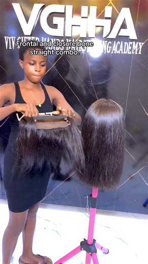 Frontal and Closure Bone Straight Wig Installation Guide