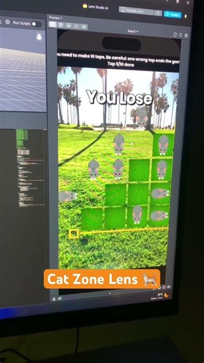 Cat Zone Lens #coding #gaming #trading #python #snapchat #اكسبلور