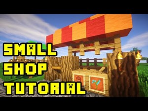 Minecraft: Market Shop/Stall/Stand Design Tutorial (Town/City/Village) Xbox/PC/PE/PS3