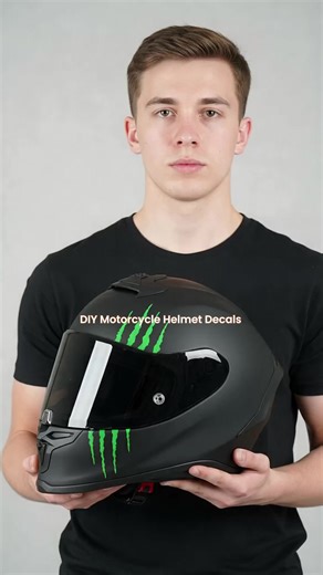 Motorcycle Helmet Sticker Set DIY Vinyl Graphics Decals for Bike Tank Scooter Body Customization
